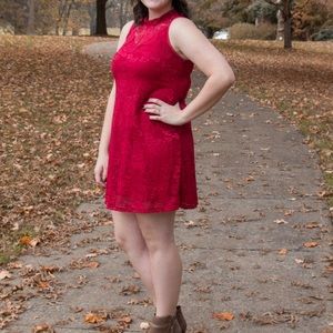Red Lace Dress